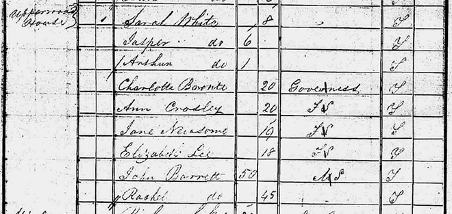 Charlotte Bronte in Census